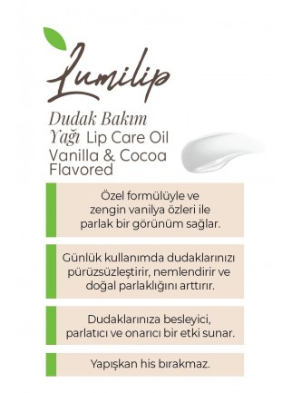 Lumilip Parlatıcı Ve Nemlendirici Dudak Bakım Yağı - Vanilya Aromalı Lip Gloss 6ml