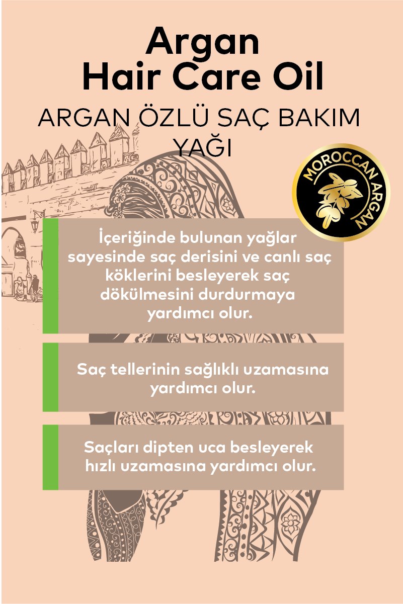 Argan Saç Bakım Yağı 120 ML