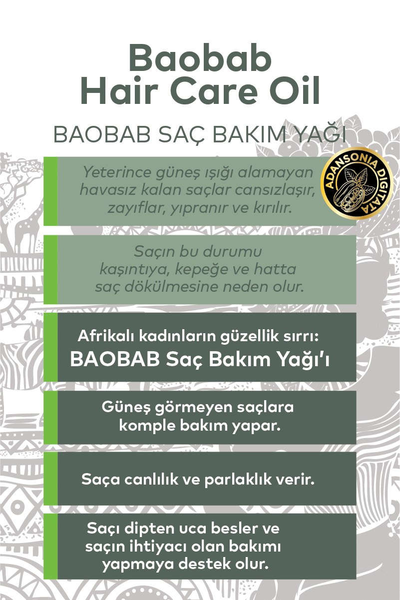 Baobab Saç Bakım Yağı 120 ML