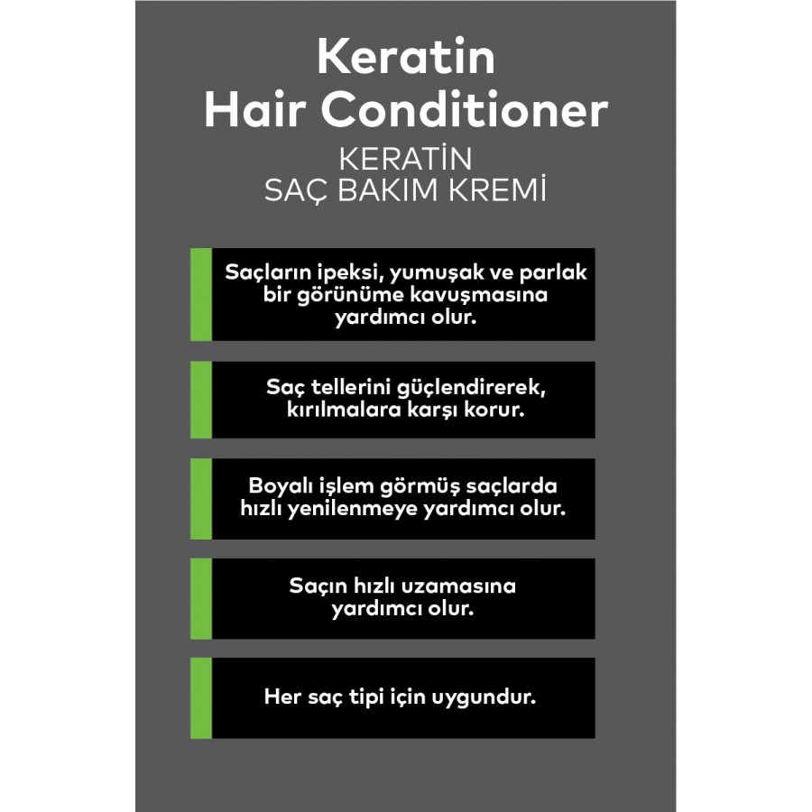 Keratin Saç Bakım Kremi 250 ML